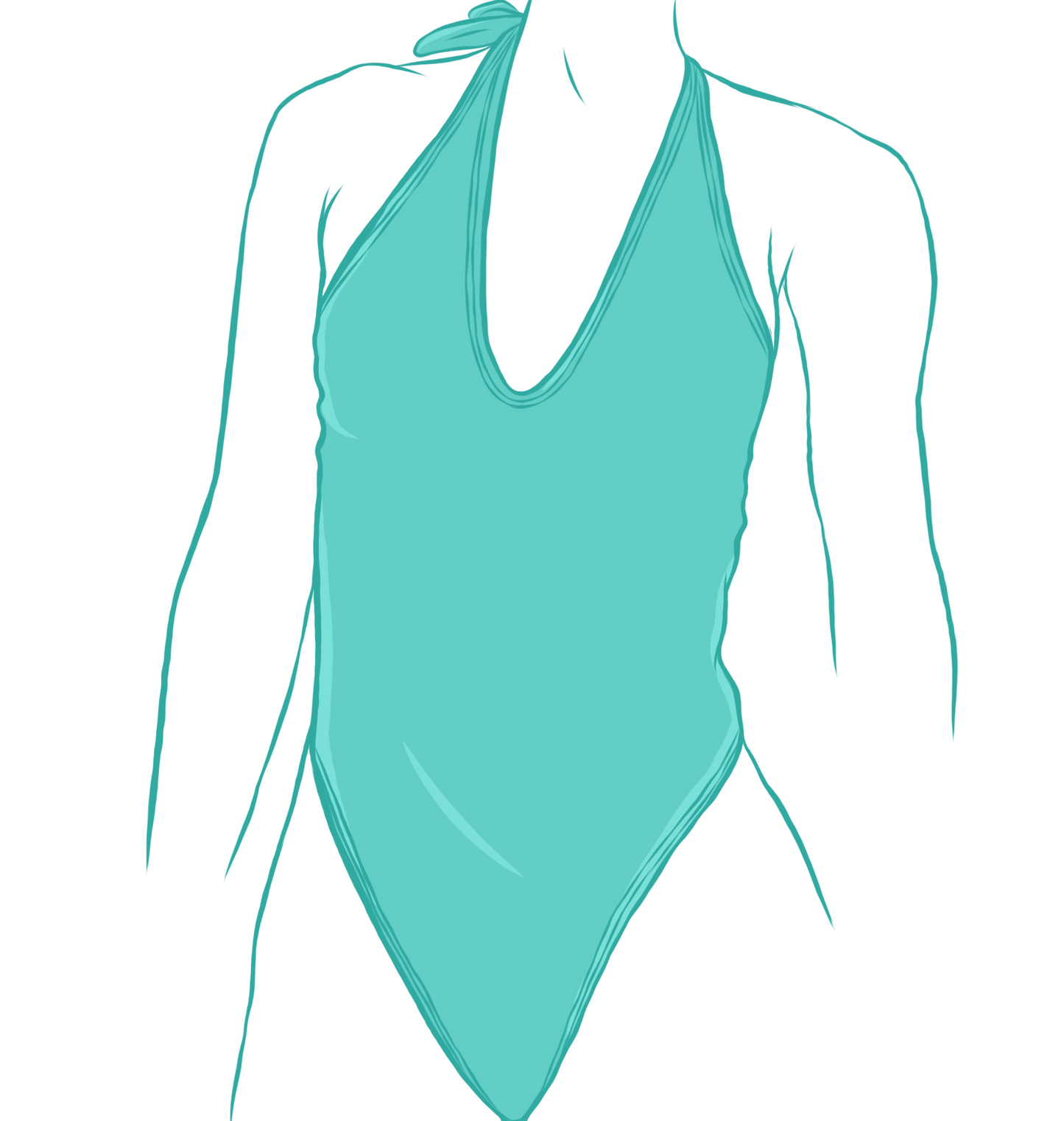 Custom Halter One Piece Swimsuit